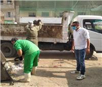 رئيس مدينة السنطة يتابع أعمال النظافة بالمدينة وإزالة تجمعات القمامة