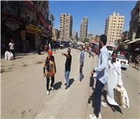 لليوم الرابع على التوالي استمرار حملة إشغالات حي بولاق الدكرور بشارع ناهيا |صور