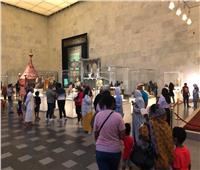 صور| إقبال كثيف على زيارة المتحف القومي للحضارة خلال العيد 