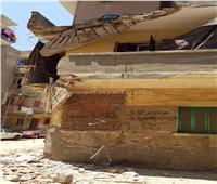 انهيار شرفة منزل مكون من طابقين في بني سويف 