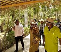 وزيرة الخارجية السودانية تزور الحديقة النباتية بأسوان | صور