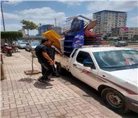 إزالة 210 مخالفات إشغال ومصادرة 5 ماكينات غسيل سيارات في البحيرة