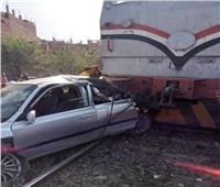 مصرع ٣ أشخاص في تصادم قطار بسيارة ملاكي في الدقهلية