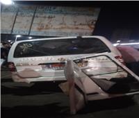 إصابة 12 شخصًا في إنقلاب سيارة ميكروباص بالطريق الزراعي بإيتاي البارود| صور