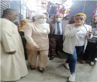 محافظة القاهرة تطمئن على وسائل الحماية داخل سوق توشكا بحلوان