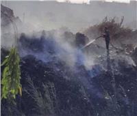 السيطرة على حريق شب في مخلفات زراعية بنجع حمادي