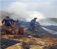 السيطرة على حريق بأرض زراعية في المنيا