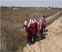 تدريب عملي لطلاب زراعة المطرية بالأودية والسدود بصحراء مطروح 