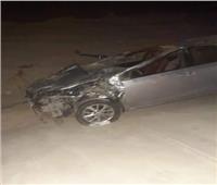 إصابة 3 أشخاص في حادث تصادم سيارة ملاكي مع كارو ببني سويف