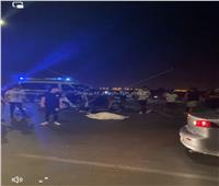 مصرع شخص وإصابة آخر في حادث سيارة بالشيخ زايد| صور 