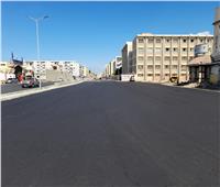 استكمال أعمال رصف شارع «عبد الرحمن شكري» ببورسعيد