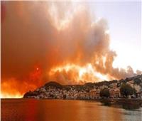 اندلاع حريق جديد في جزيرة إيفيا اليونانية 