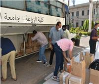 انطلاق قافلة طبية شاملة من جامعة القاهرة لمدينة الصف بالجيزة| صور