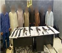 القبض على 8 متهمين بـ10 أسلحة نارية وخرطوش في أسيوط