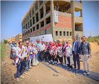 طلاب جامعة المنيا يشهدون ملحمة تطوير الريف المصري بقرى مركز مغاغة