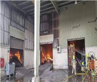 حريق في مصنع مواد بلاستيكية في دبي | فيديو