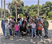 جولة سياحية لـ20 طفلا من ذوي الهمم بمتحف الفاروق في حلوان