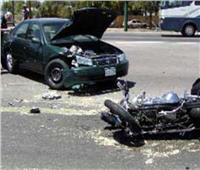 إصابة 4 أشخاص في حادث تصادم سيارة ملاكي وتروسيكل في أبوقرقاص بالمنيا 