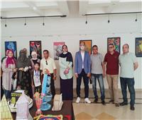 افتتاح معرض الفنون التشكيلية ⁦بقصر ثقافة بنها ⁦