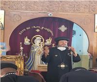 بمطرانية شبين القناطر..  إقامة صلاة الثالث للأنبا بطرس 