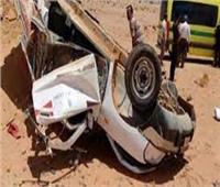 مصرع وإصابة 4 أشخاص في حادث بالطريق الصحراوي بالمنيا 