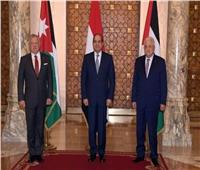 نص كلمة الرئيس الفلسطيني في القمة المصرية الفلسطينية الأردنية