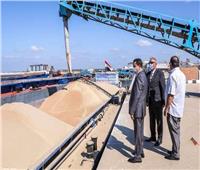 ميناء دمياط ينقل شحنة من القمح إلى صوامع إمبابة عبر نهر النيل