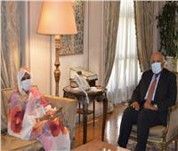 «شكري» يستقبل وزيرة خارجية السودان لمناقشة قضية سد النهضة والعلاقات الثنائية | صور