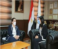 مايا مرسي تستعرض مشروعات تمكين المرأة مع مسؤولة أممية