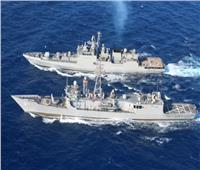 البحرية المصرية والهندية تنفذان تدريبًا بحريًا عابرًا بالبحر المتوسط