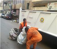 استمرار التشغيل الفعلي  لمنظومة جمع القمامه من المنازل بحي غرب المنصورة