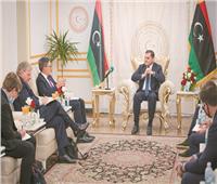رئيس الحكومة الوطنية الليبية يستقبل وفدا أمريكيا في طرابلس