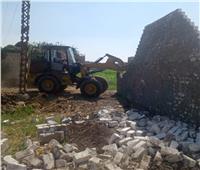  إزالة 45  حالة تعد على أرض زراعية بمركز الواسطى  ببني سويف