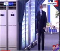 لحظة وصول الرئيس السيسي لمقر افتتاح عدد من المشروعات القومية | فيديو
