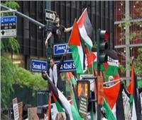 تظاهرة في مدينة دالاس الأمريكية تضامنًا مع الأسرى الفلسطينيين