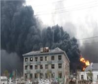 حريق كبير في مصنع كيماويات وسط إيران
