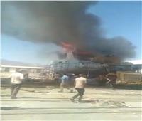 إصابة 7 أشخاص فى حريق محدود بـ«مركب» في سفاجا | فيديو