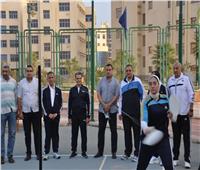 رئيس جامعة كفر الشيخ يتفقد منافسات المهرجان الرياضي الأول للأسر الطلابية