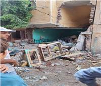 انهيار منزل إثر انفجار أسطوانة غاز بـ«منوف» | صور