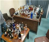 مكافحة التهرب الجمركى بالقاهرة تضبط عدد من زجاجات المشروبات الكحولية