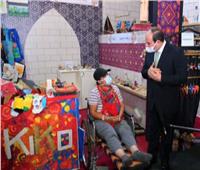 مريم عياد: «الرئيس مش بيكسر بخاطر حد وطلب ليّ كرسي متحرك بمعرض تراثنا»