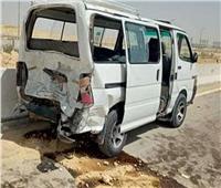 بالأسماء.. إصابة 7 أشخاص إثر إنقلاب سيارة ميكروباص بصحراوي البحيرة