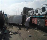 إصابة 7 أشخاص في حادث تصادم «ميكروباص وسيارة نقل» بطريق ميت غمر