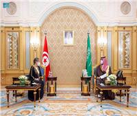 ولي العهد السعودي يلتقي رئيسة الحكومة التونسية 