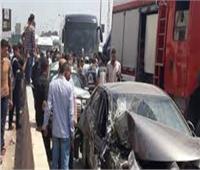 إصابة شخصين في حادث سيارة بالفيوم الصحراوي