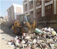 رفع 55 حالة إشغال بدراو و 8 أطنان من القمامة والمخلفات بخور عواضة في أسوان