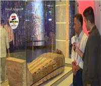 تابوت الكاهن بسماتيك يجذب زوار «إكسبو دبي» داخل الجناح المصري| فيديو