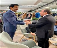 الرئيس السيسي يلتقي أمير دولة قطر 