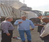 تكثيف أعمال رفع المخلفات وتجريد الأتربة بحى شرق شبرا الخيمة