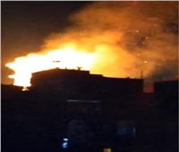 حريق هائل بعقار سكني بالمرج | فيديو